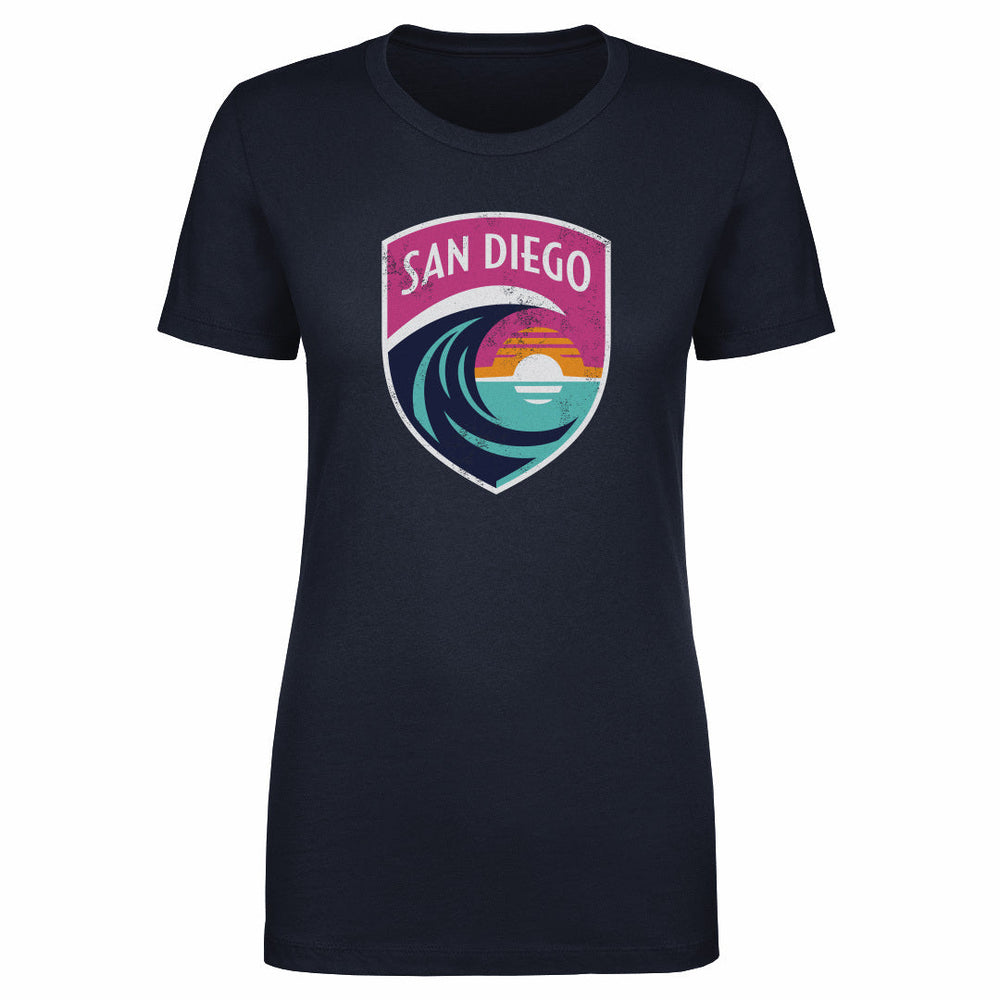 San Diego Wave FC Vintage Primary Logo WHT (ONLINE ORDER ONLY)