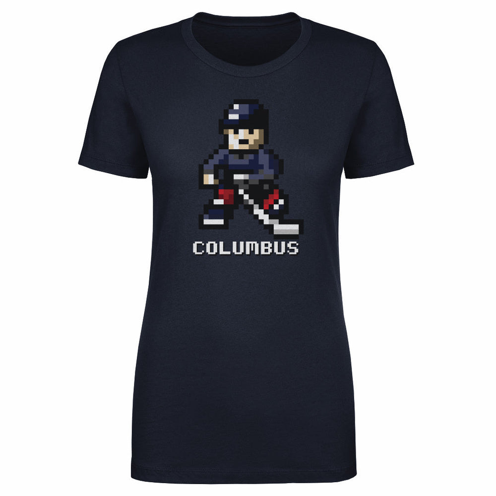 Columbus Hockey 8-bit WHT (ONLINE ORDER ONLY)