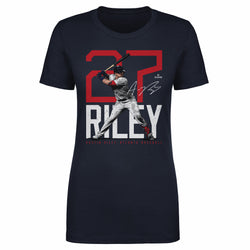 Austin Riley Atlanta Bold Number WHT