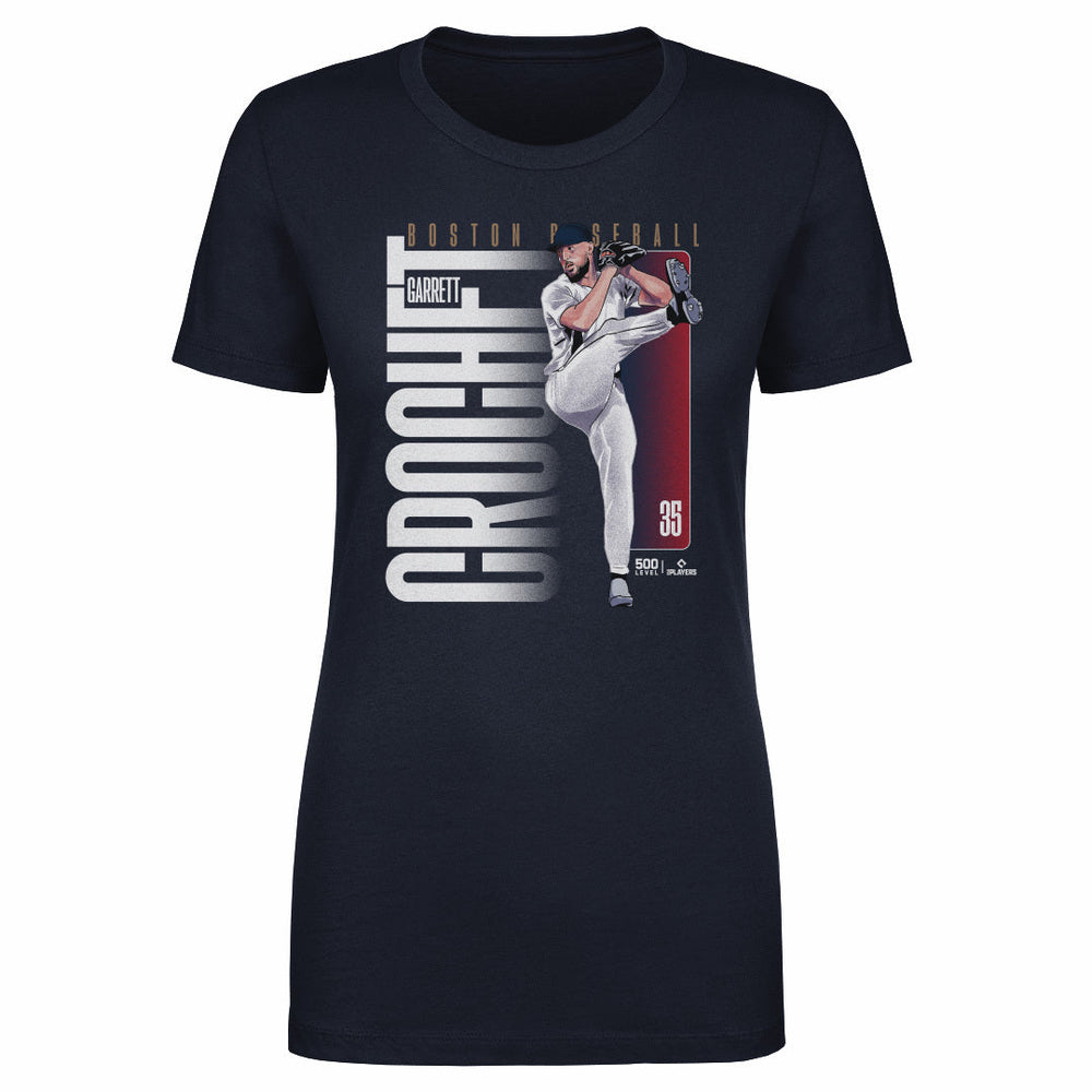 Garrett Crochet Boston Vertical Name WHT (ONLINE ORDER ONLY)