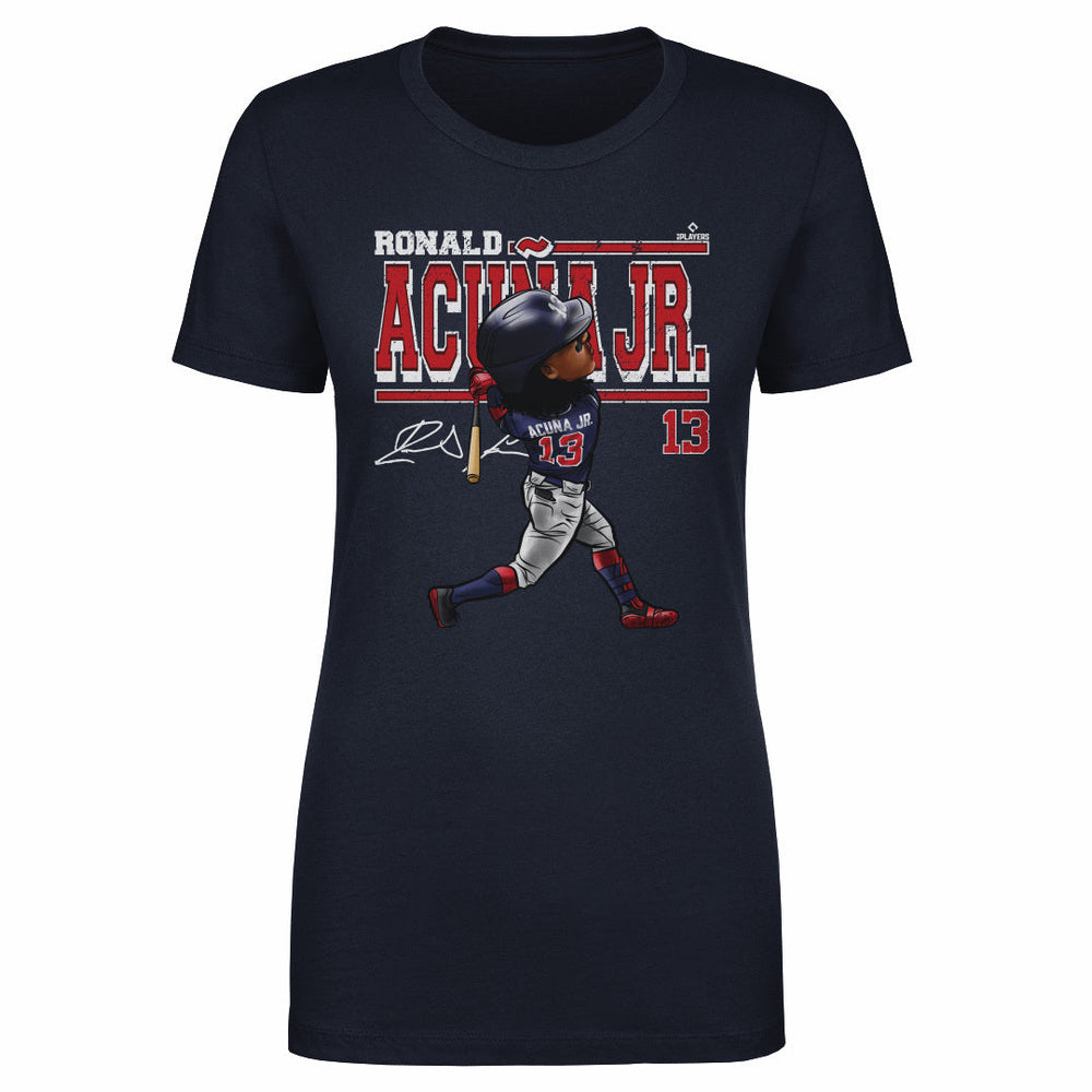 Ronald Acuna Jr. Cartoon WHT (ONLINE ORDER ONLY)