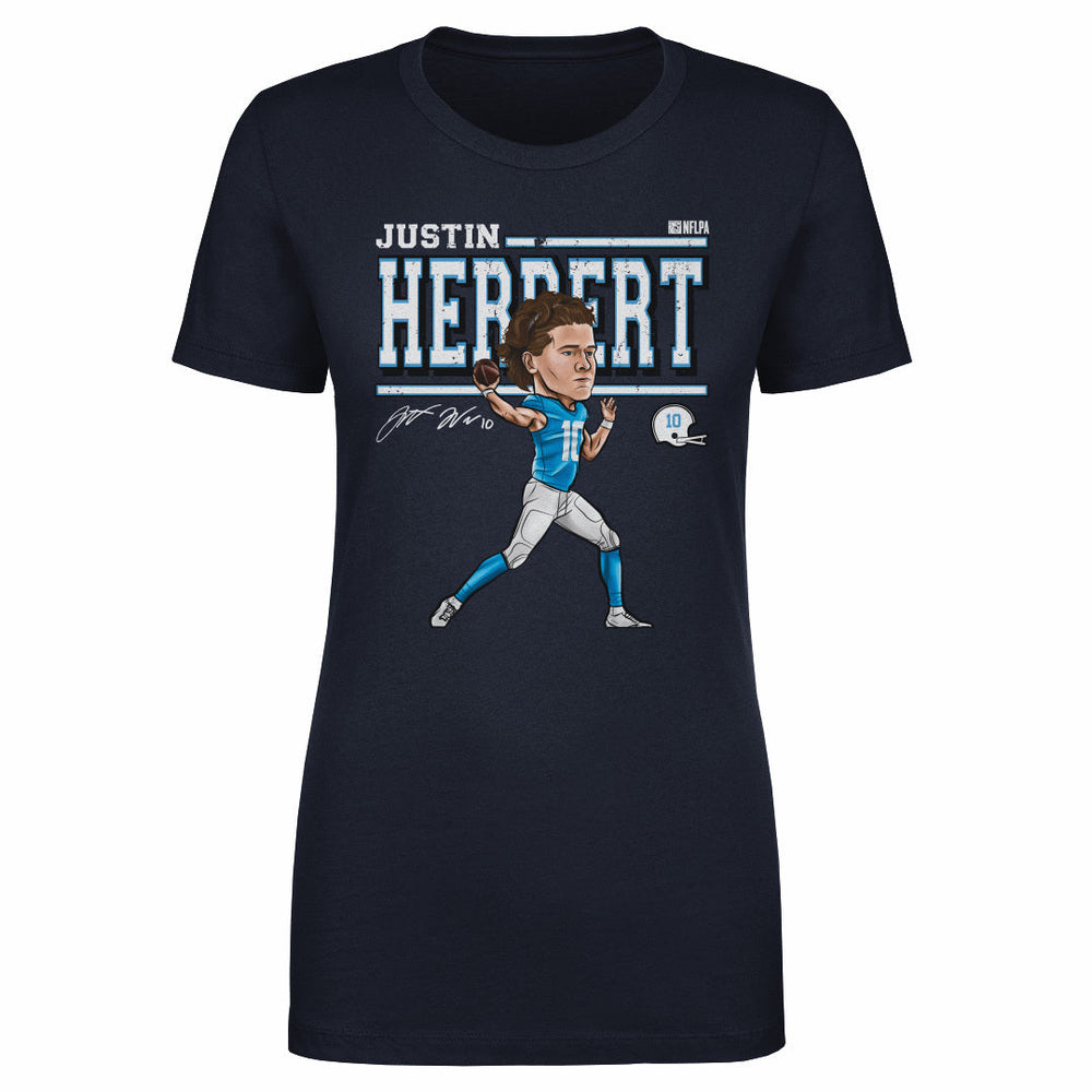 Justin Herbert Cartoon WHT (ONLINE ORDER ONLY)