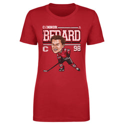 Connor Bedard Chicago Cartoon WHT