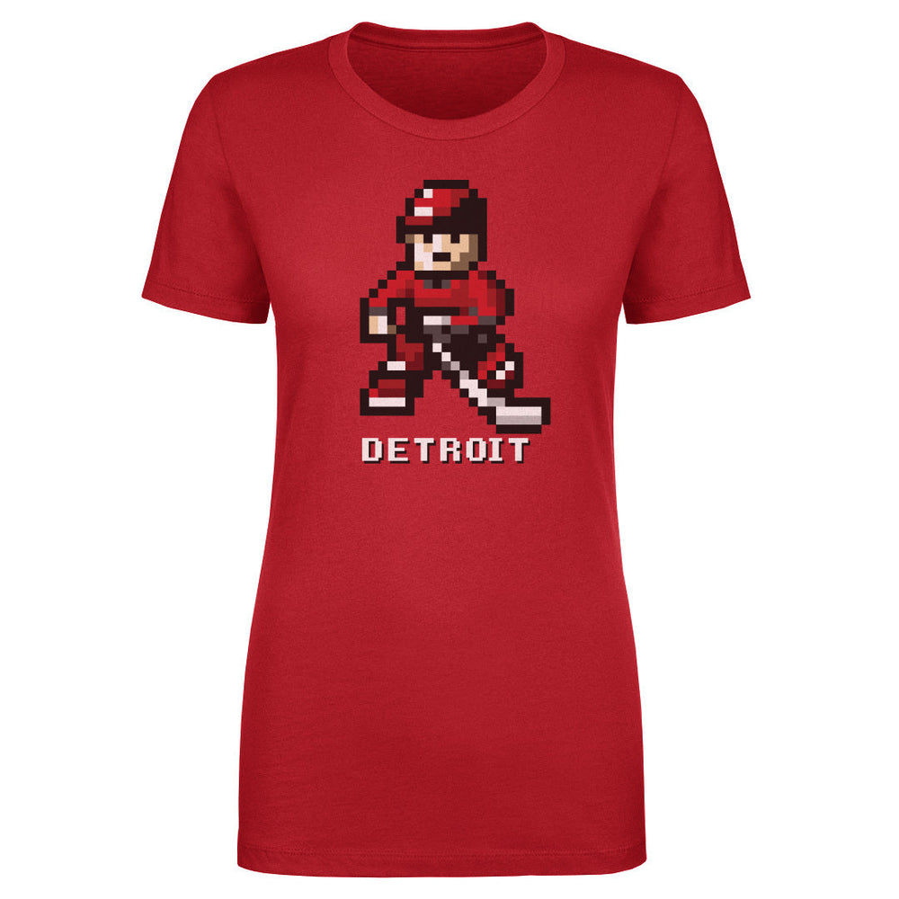 Detroit Hockey 8-bit WHT (ONLINE ORDER ONLY)