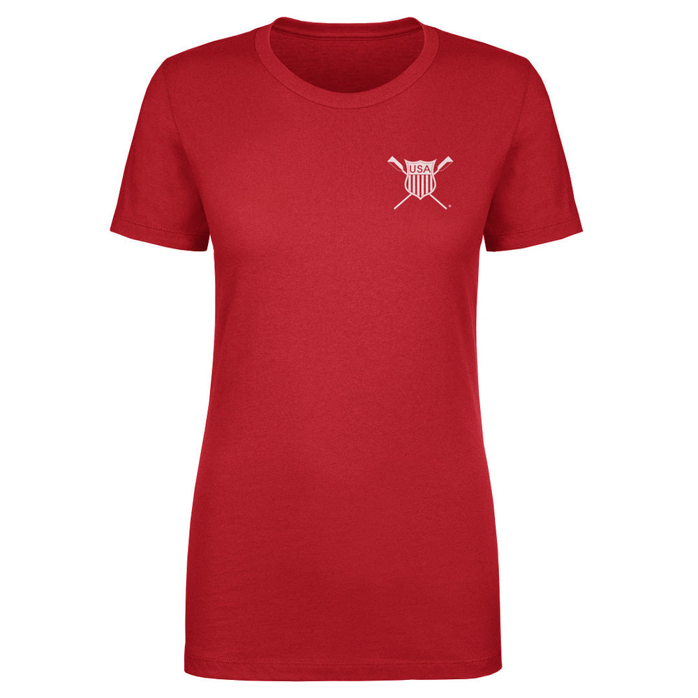 USRowing Emblem Pocket White WHT (ONLINE ORDER ONLY)