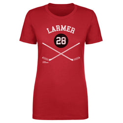 Steve Larmer Chicago 28 Sticks WHT