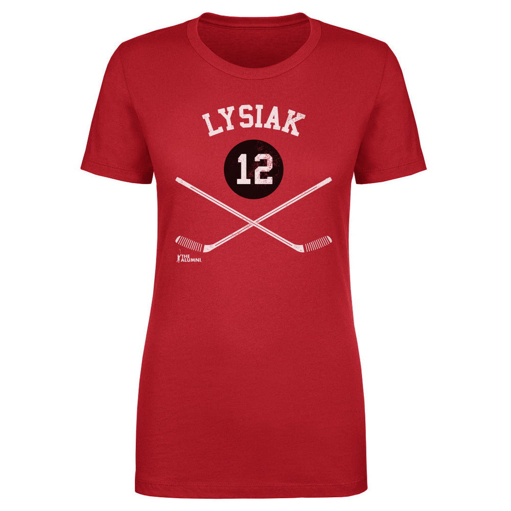 Tom Lysiak Chicago 12 Sticks WHT