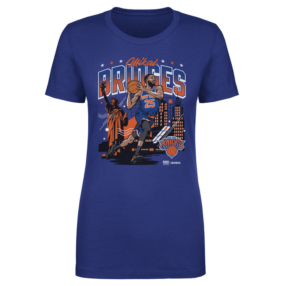 Mikal Bridges New York Knicks Skyline WHT