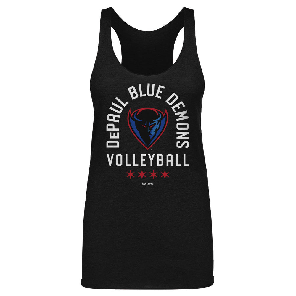 DePaul Blue Demons Volleyball Arc WHT