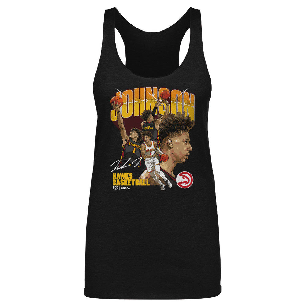 Jalen Johnson Atlanta Hawks Collage WHT (ONLINE ORDER ONLY)