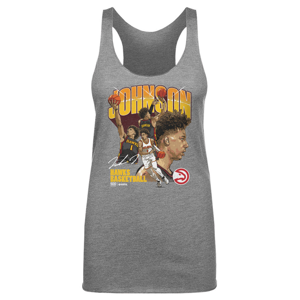 Jalen Johnson Atlanta Hawks Collage WHT (ONLINE ORDER ONLY)