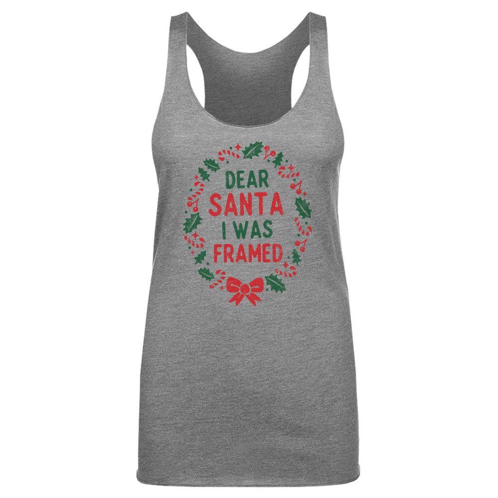 Christmas Dear Santa I Was Framed WHT (ONLINE ORDER ONLY)