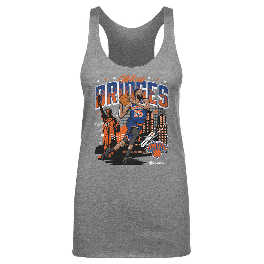 Mikal Bridges New York Knicks Skyline WHT