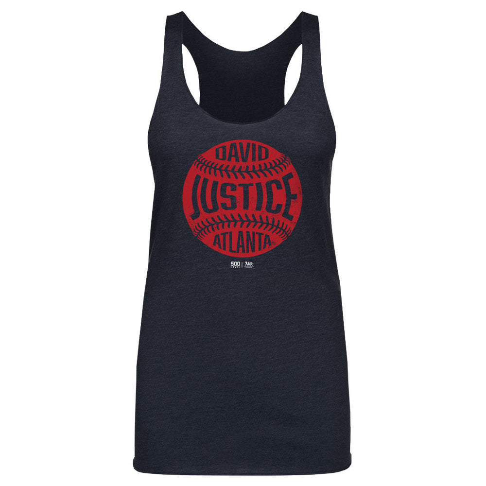 David Justice Atlanta Vintage Baseball WHT (ONLINE ORDER ONLY)