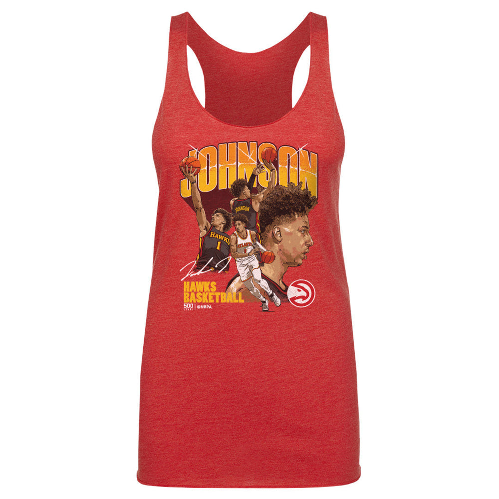 Jalen Johnson Atlanta Hawks Collage WHT (ONLINE ORDER ONLY)