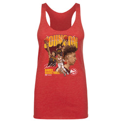 Jalen Johnson Atlanta Hawks Collage WHT (ONLINE ORDER ONLY)