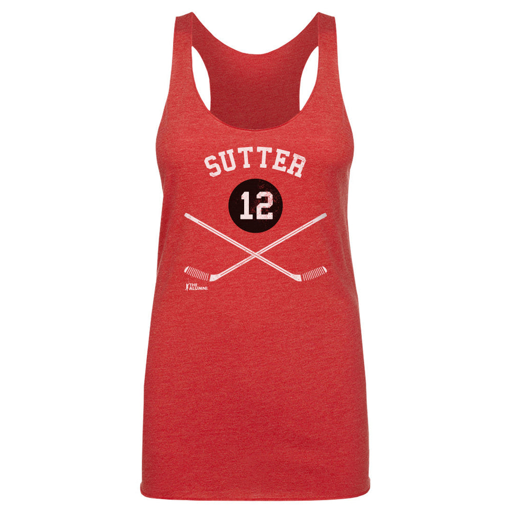 Brent Sutter Chicago 12 Sticks WHT
