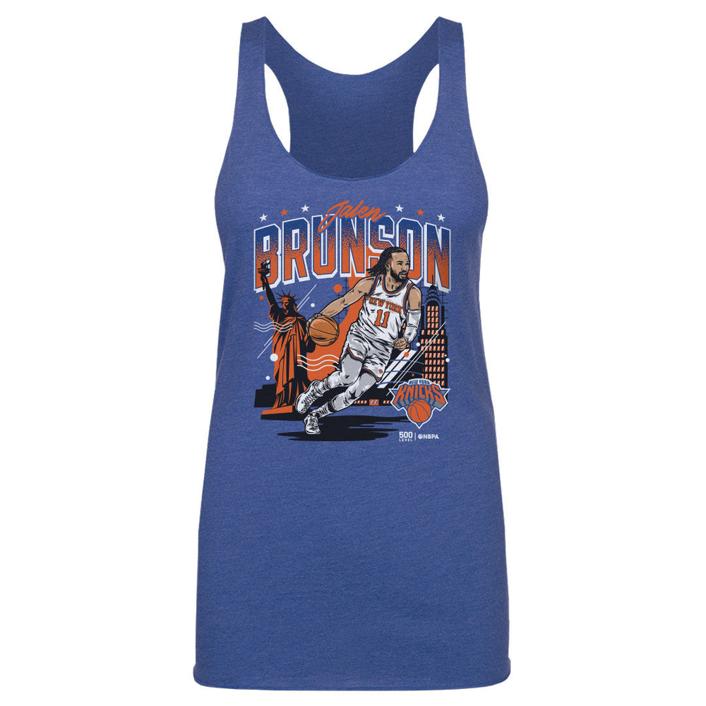 Jalen Brunson New York Knicks Skyline WHT