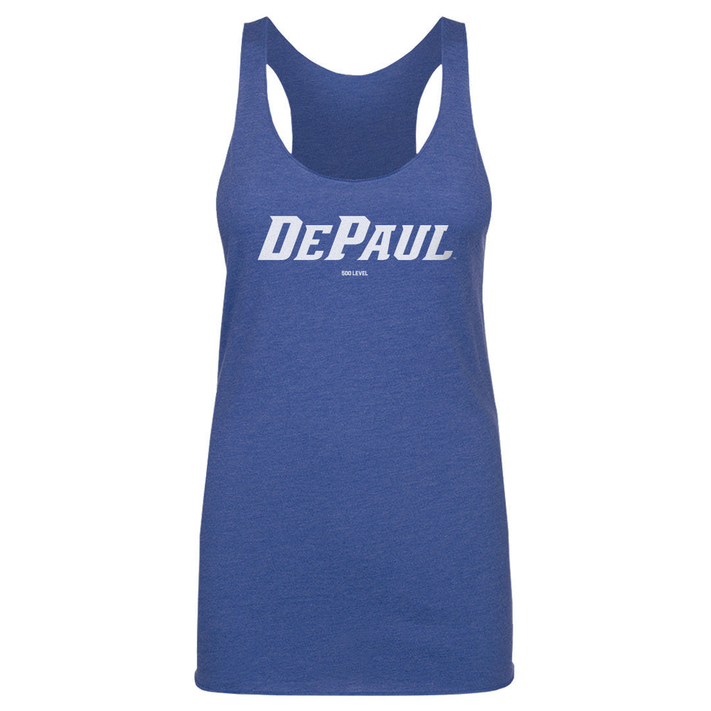 DePaul Blue Demons Wordmark White WHT (ONLINE ORDER ONLY)
