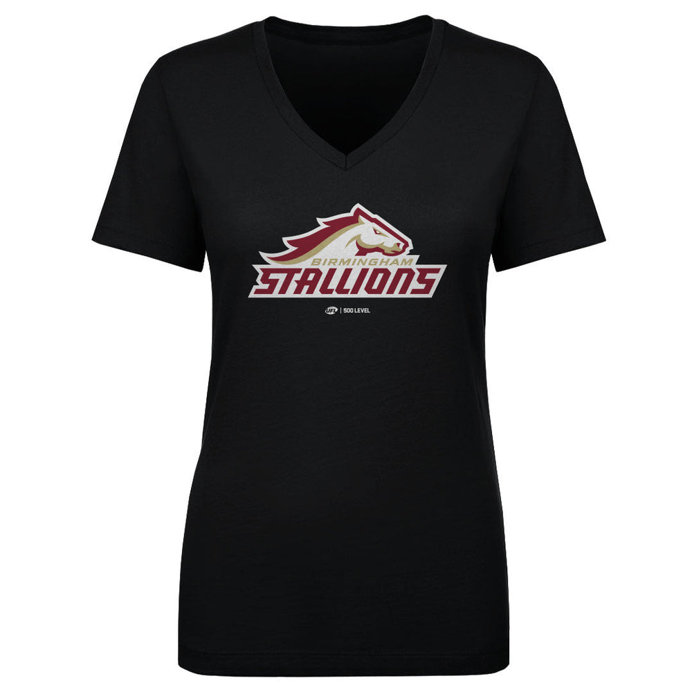 Birmingham Stallions Primary Logo WHT (ONLINE ORDER ONLY)