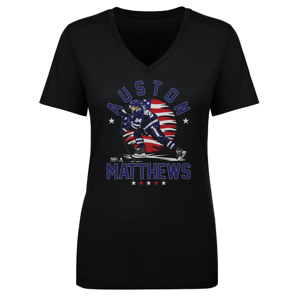 Auston Matthews Toronto USA Flag WHT (ONLINE ORDER ONLY)