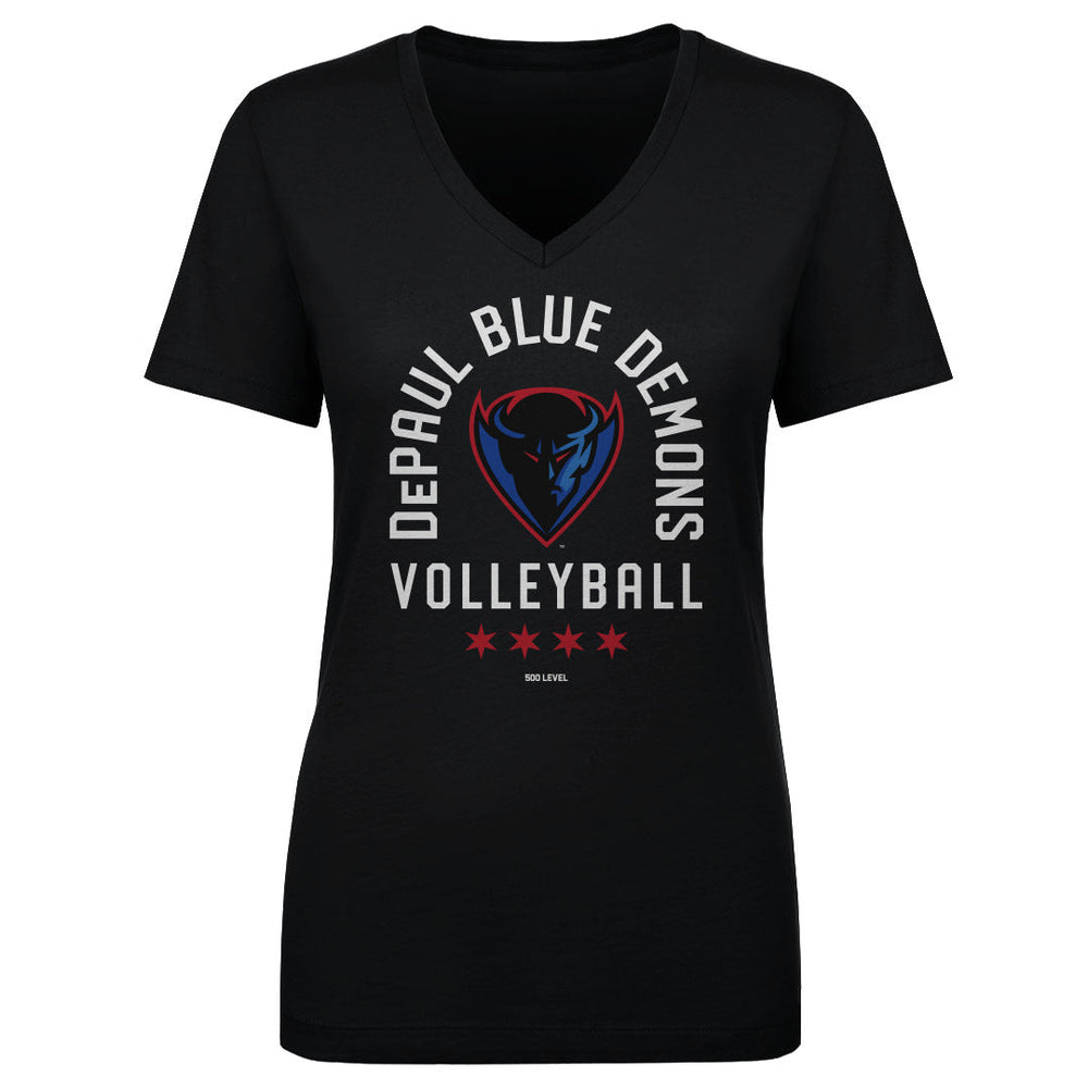 DePaul Blue Demons Volleyball Arc WHT