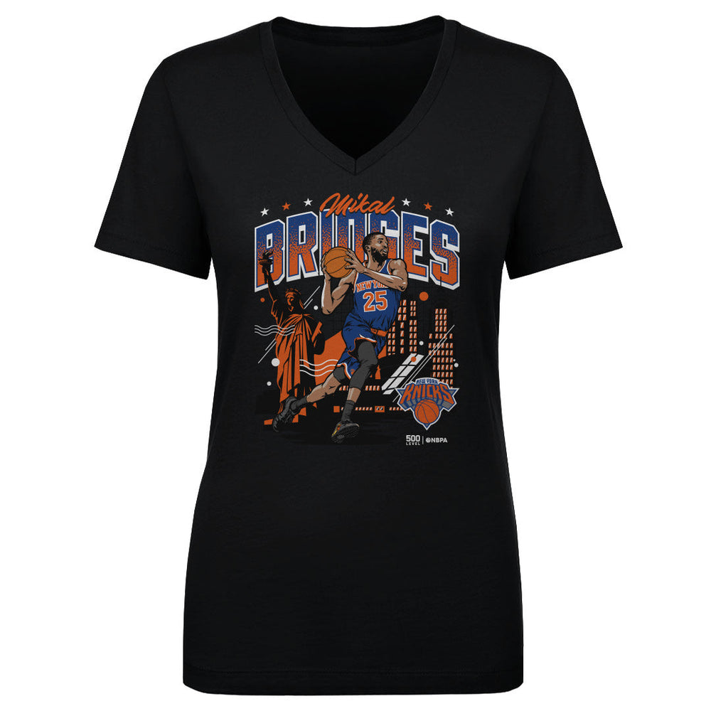 Mikal Bridges New York Knicks Skyline WHT