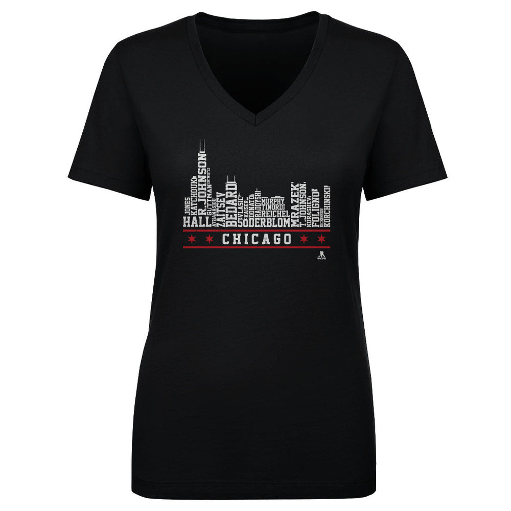 Chicago Hockey Roster Skyline 23 WHT