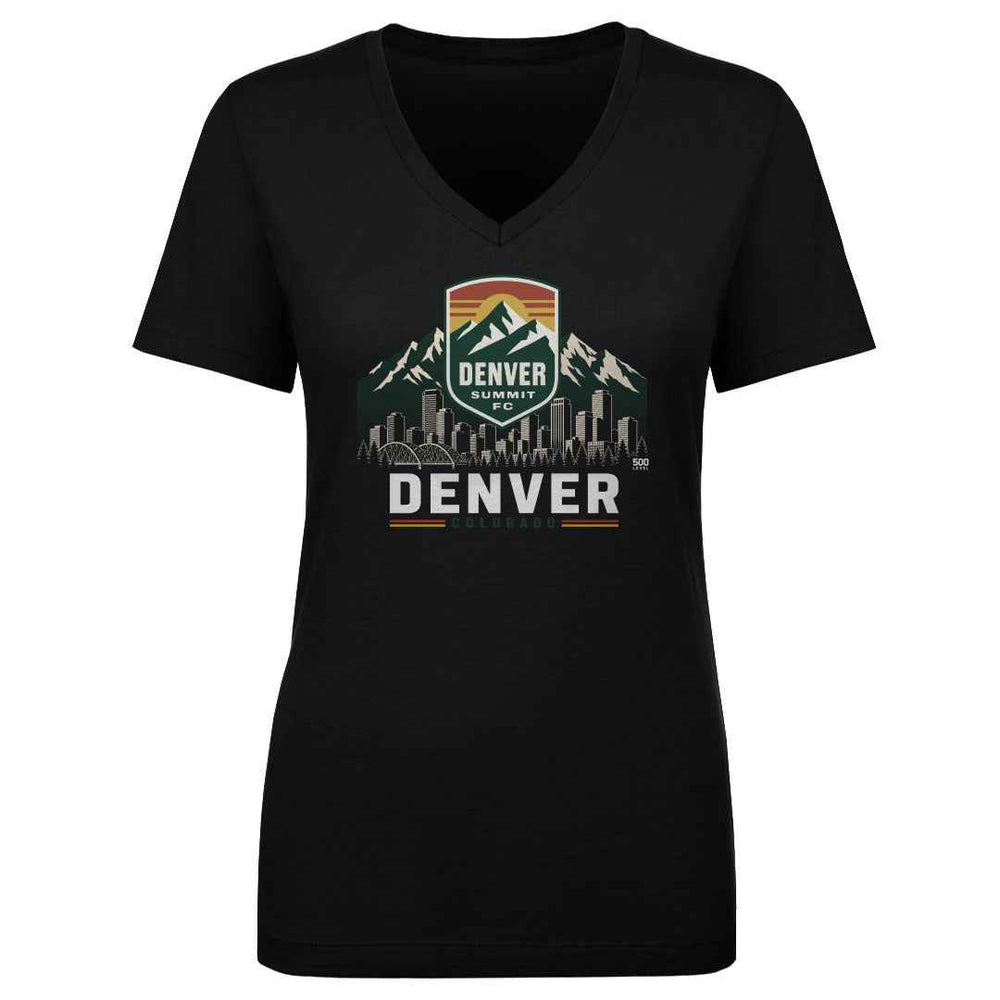Denver Summit FC Skyline Logo WHT
