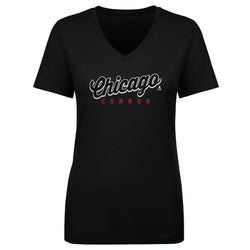 Connor Bedard Chicago Script Connor WHT
