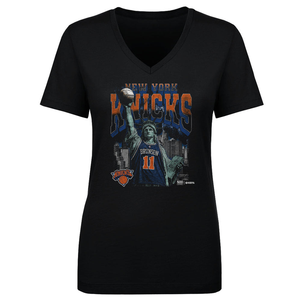Jalen Brunson New York Knicks Statue Of Liberty WHT