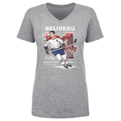 Jean Beliveau Montreal Throwback WHT (ONLINE ORDER ONLY)