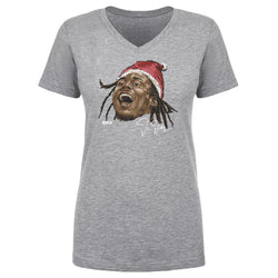 Justin Jefferson Minnesota Portrait Santa Hat WHT (ONLINE ORDER ONLY)