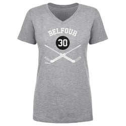 Ed Belfour Chicago 30 Goalie Sticks WHT (ONLINE ORDER ONLY)
