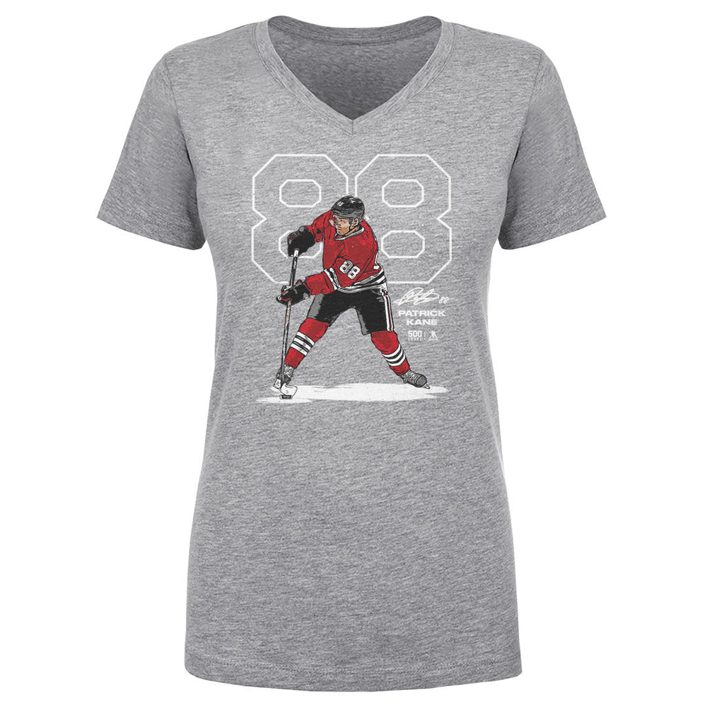 Patrick Kane Chicago Outline WHT