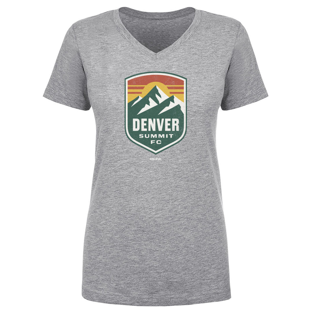 Denver Summit FC Vintage Primary Logo Gray WHT