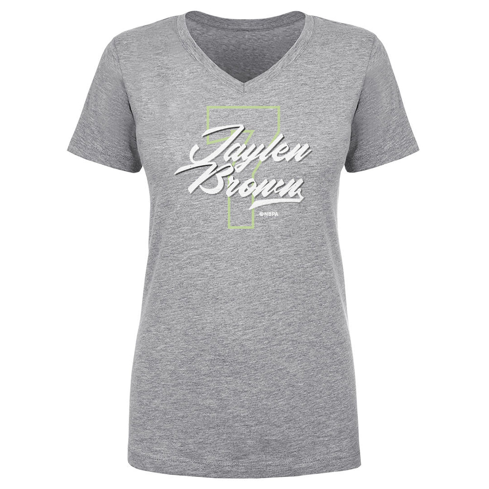 Jaylen Brown Boston Number Script WHT (ONLINE ORDER ONLY)