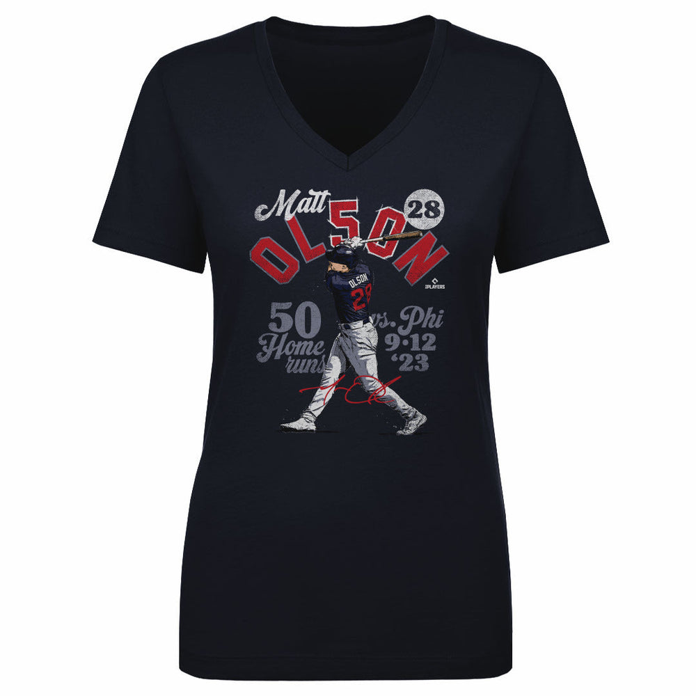 Matt Olson Atlanta 50 Homers WHT (ONLINE ORDER ONLY)