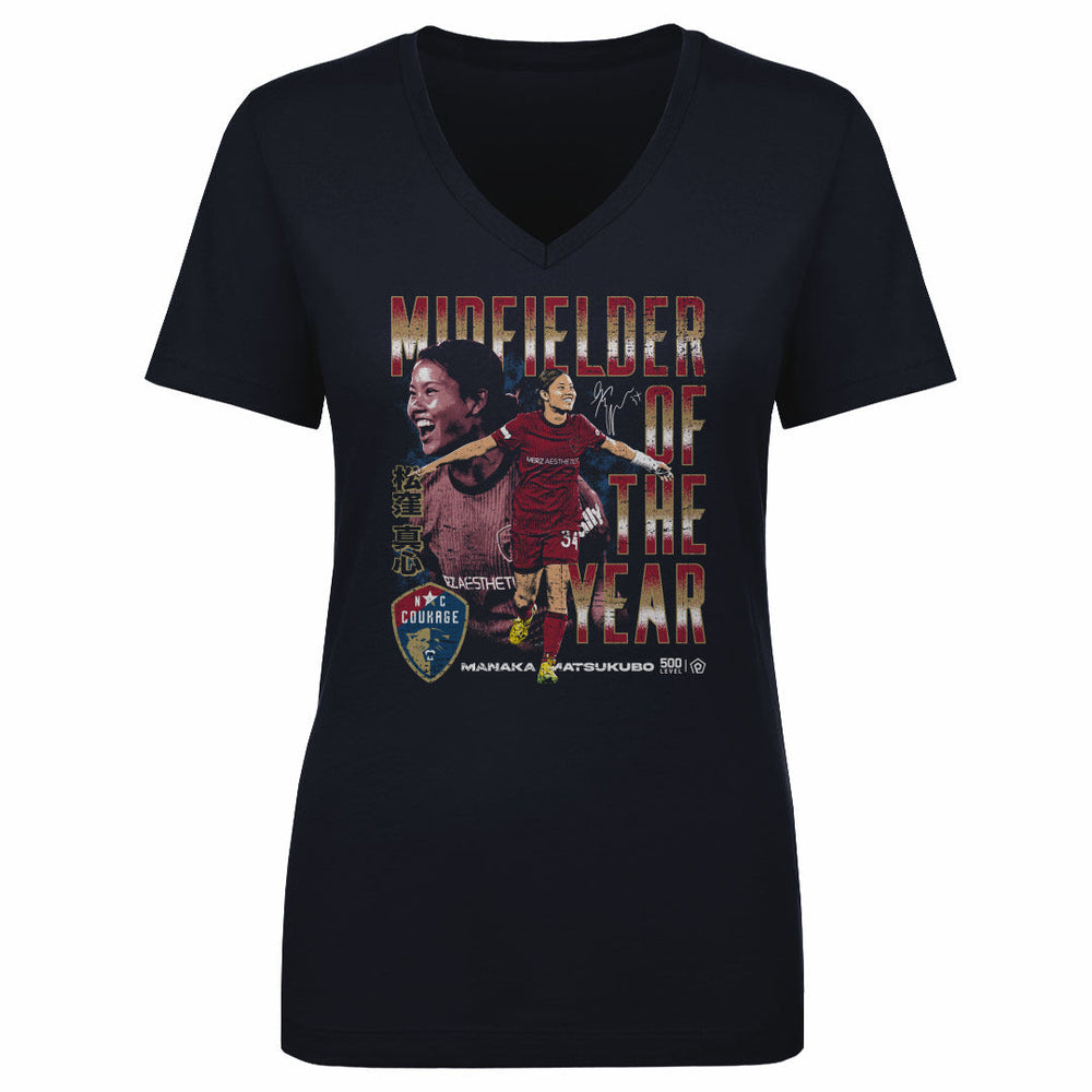 Manaka Matsukubo North Carolina Courage 2025 Midfielder Of The Year WHT (ONLINE ORDER ONLY)