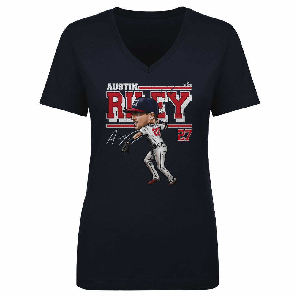 Austin Riley Atlanta Cartoon WHT (ONLINE ORDER ONLY)