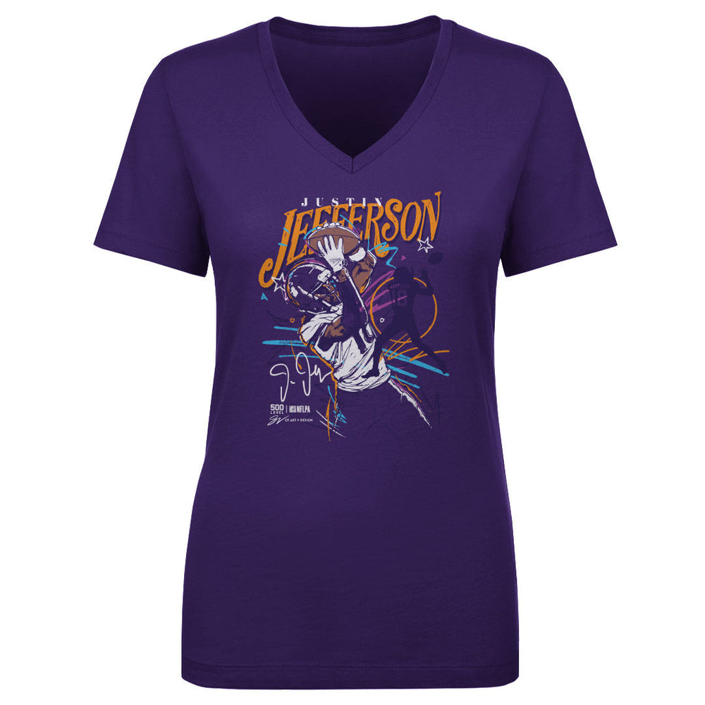 Justin Jefferson Minnesota Scribble WHT (ONLINE ORDER ONLY)