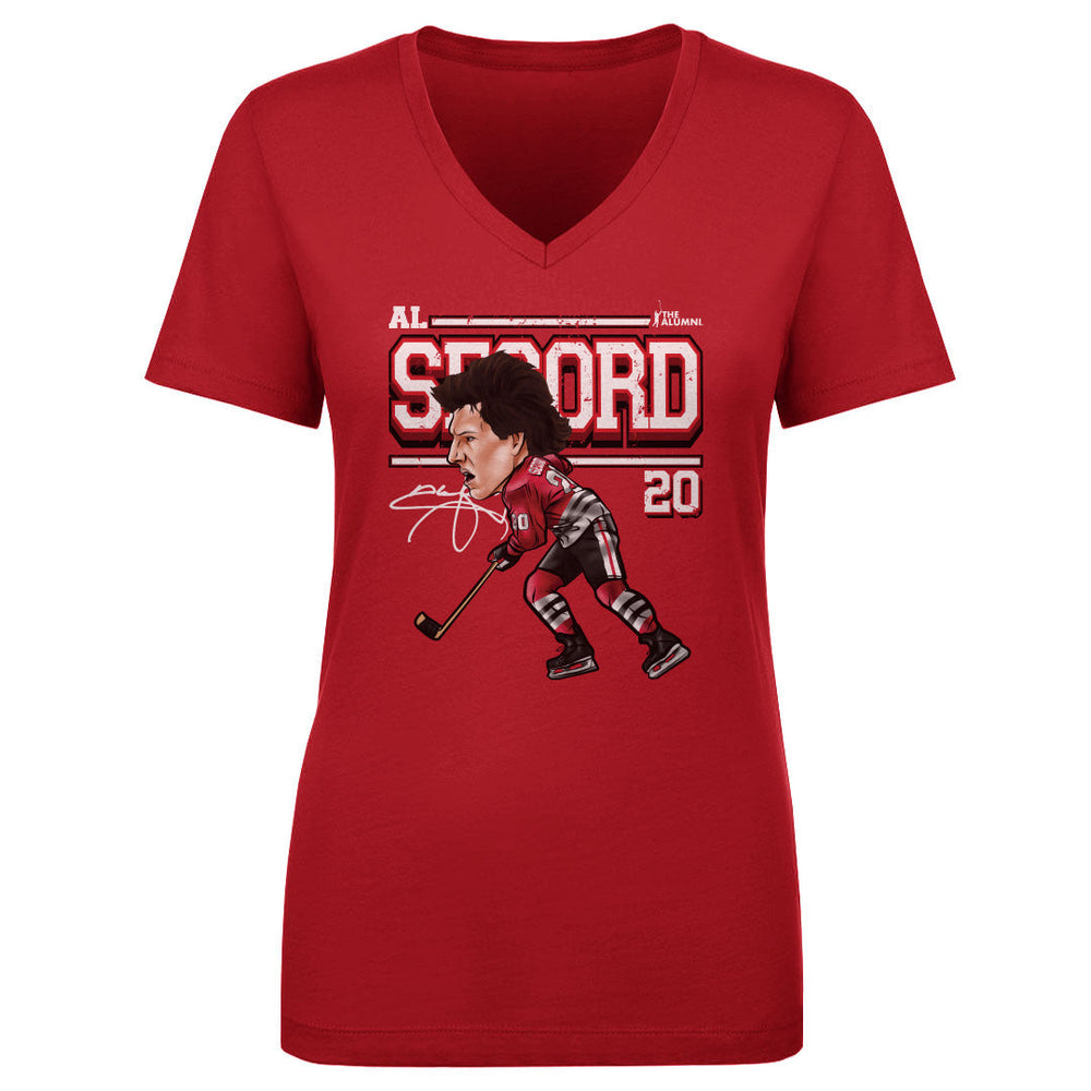 Al Secord Chicago Cartoon WHT