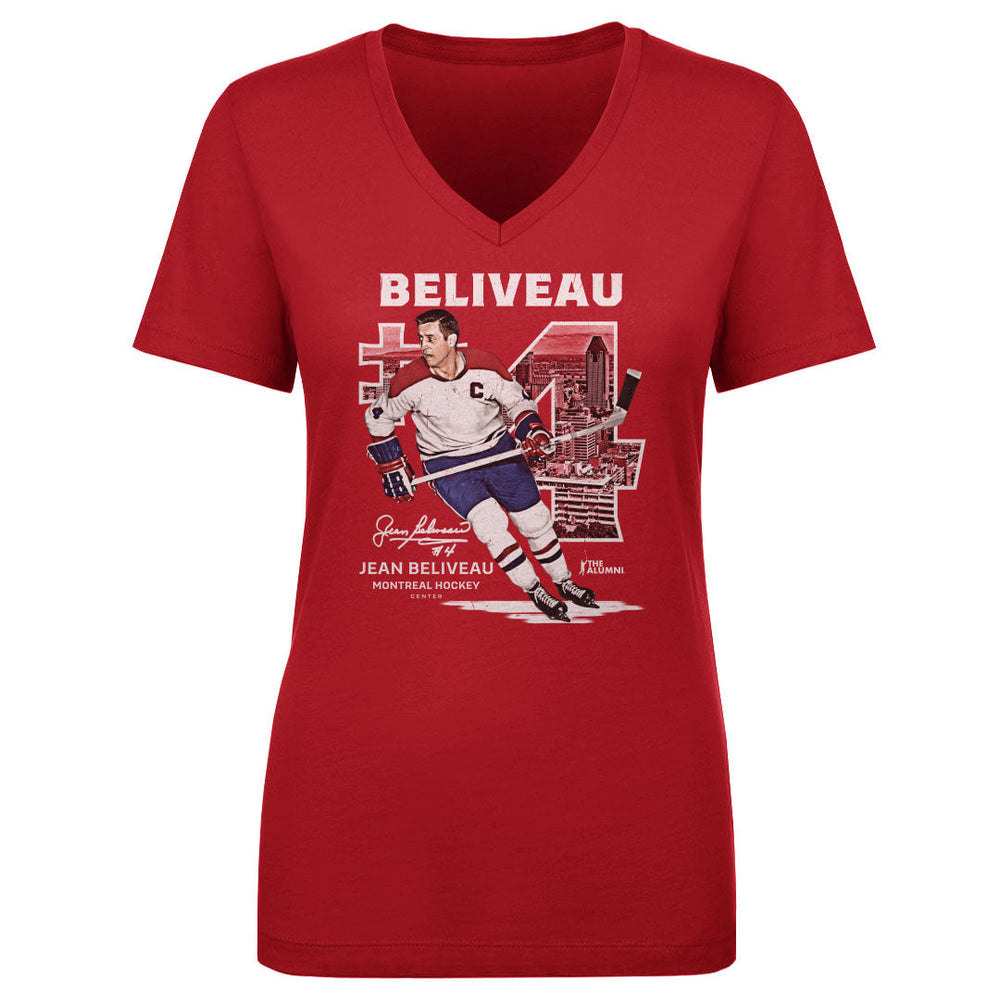 Jean Beliveau Montreal Throwback WHT (ONLINE ORDER ONLY)