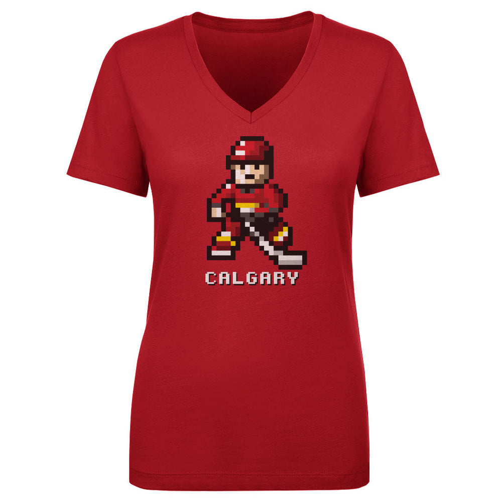 Calgary Hockey 8-bit WHT (ONLINE ORDER ONLY)