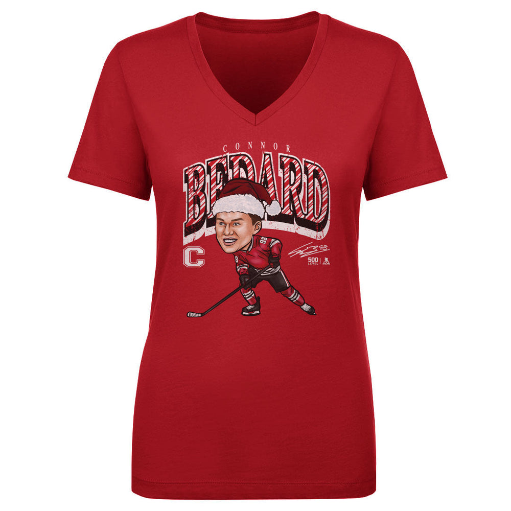 Connor Bedard Chicago Cartoon Santa Hat WHT (ONLINE ORDER ONLY)