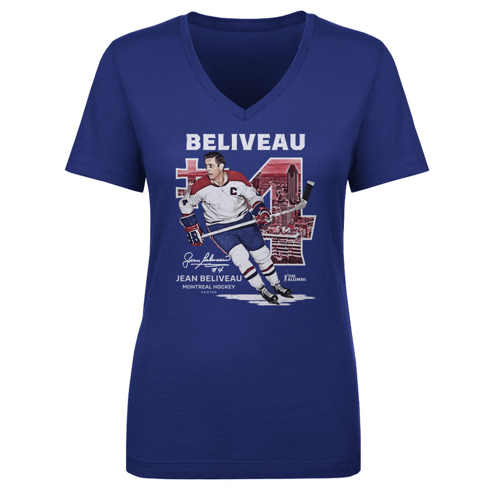 Jean Beliveau Montreal Throwback WHT (ONLINE ORDER ONLY)