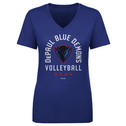 DePaul Blue Demons Volleyball Arc WHT