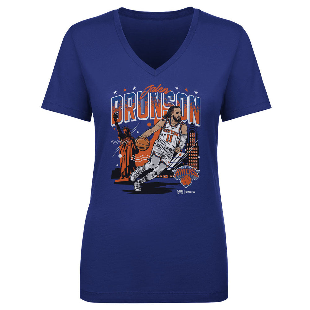 Jalen Brunson New York Knicks Skyline WHT