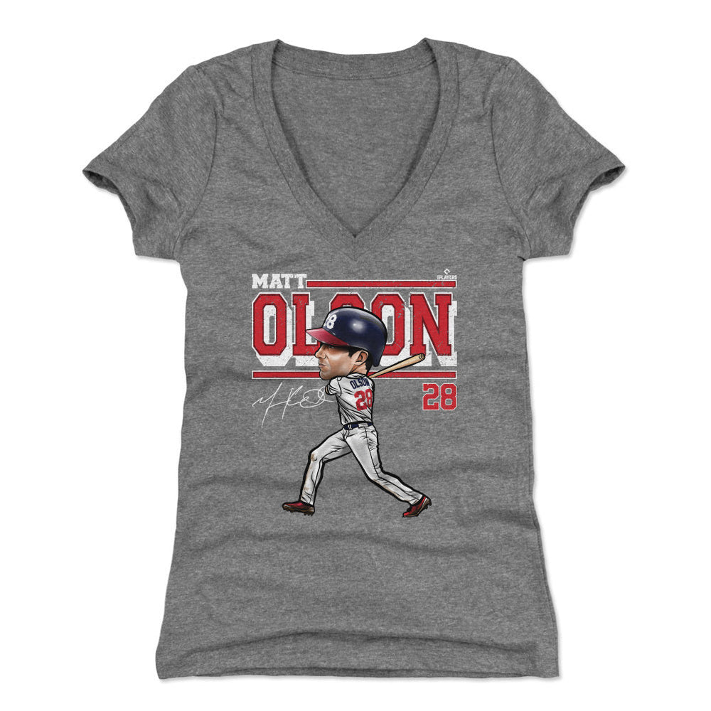 Matt Olson Atlanta Cartoon WHT (ONLINE ORDER ONLY)