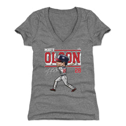 Matt Olson Atlanta Cartoon WHT (ONLINE ORDER ONLY)